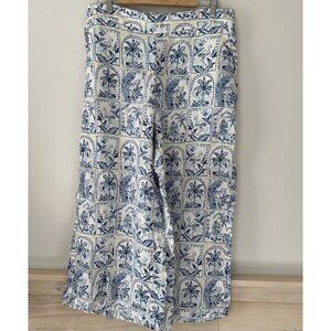 C&C California Linen Blend Pants Size XL Resortware Tropical Beach Hawaiian